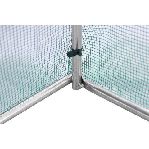 SZKLARNIA TUNEL OGRODOWY 300x600x200CM PE KONSTRUKCJA STAL ZIELONY SASKA GARDEN
