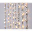 LAMPKI CHOINKOWE KURTYNA ŚWIETLNA WATERFALL ZEW 320 LED CIEPŁY BIAŁY 5 PRĘDKOŚCI