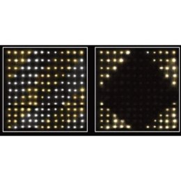 LAMPKI CHOINKOWE KURTYNA ŚWIETLNA ZEW/WEW 144 LED 120X120CM Z PILOTEM CIEPŁY BIAŁY Koopman