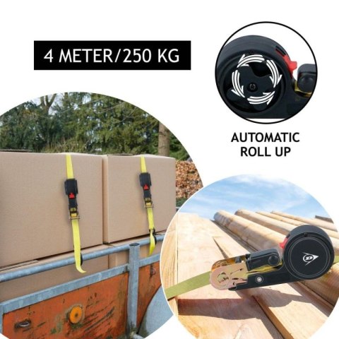 PAS MOCUJĄCY TRANSPORTOWY Z GRZECHOTKĄ AUTOMATYCZNĄ 250KG 4M Dunlop