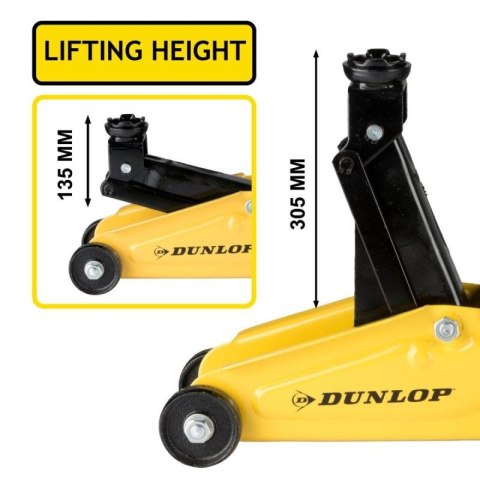 PODNOŚNIK SAMOCHODOWY LEWAREK HYDRAULICZNY ŻABA DUNLOP 2000KG Dunlop