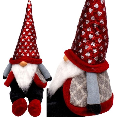 SKRZAT MIKOŁAJ ŚWIĄTECZNY SIEDZĄCY 92CM SASKA GARDEN