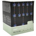 LAMPKI CHOINKOWE KURTYNA ŚWIETLNA 120x120 CM 232LED MULTIKOLOR PŁATKI ŚNIEGU Koopman