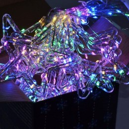 LAMPKI CHOINKOWE KURTYNA ŚWIETLNA 120x120 CM 235LED MULTIKOLOR GWIAZDKI Koopman