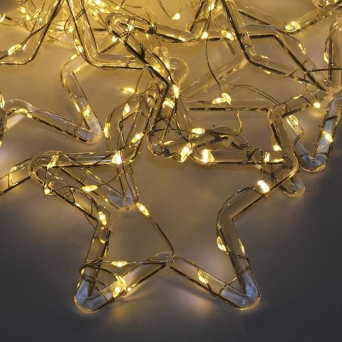 LAMPKI CHOINKOWE KURTYNA ŚWIETLNA 200x200 CM 415LED CIEPŁY BIAŁY GWIAZDKI Koopman