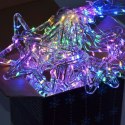 LAMPKI CHOINKOWE KURTYNA ŚWIETLNA 200x200 CM 415LED GWIAZDKI MULTIKOLOR Koopman