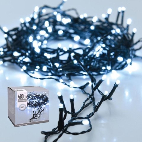 LAMPKI CHOINKOWE ŁAŃCUCH ŚWIETLNY 480 LED ZIMNY BIAŁY