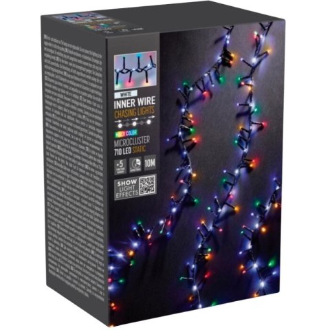 LAMPKI CHOINKOWE ŁAŃCUCH ŚWIETLNY 710 LED MULTIKOLOR/BIAŁY Koopman