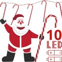 LAMPKI GIRLANDA 10 LED LIZAKI LASKI CHOINKOWE CIEPŁY BIAŁY LUCA LUCA