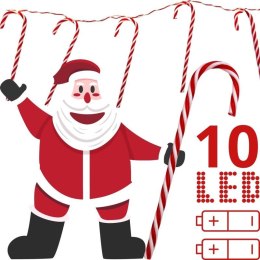 LAMPKI GIRLANDA 10 LED LIZAKI LASKI CHOINKOWE CIEPŁY BIAŁY LUCA LUCA