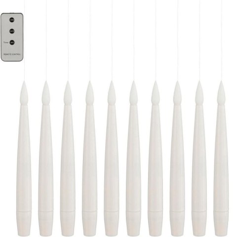 LAMPKI ŚWIECZKI WISZĄCE ŁAŃCUCH ŚWIETLNY 10 LED CIEPŁY BIAŁY LUCA LUCA