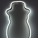 NEON BAŁWAN BIAŁY 81 LED NA BATERIE 14,5x96CM LUCA LUCA