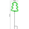 NEON CHOINKA ZIELONA 87 LED NA BATERIE 16x91CM LUCA LUCA