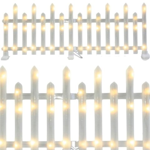 PŁOTEK DEKORACYJNY LED 8SZT CIEPŁY BIAŁY