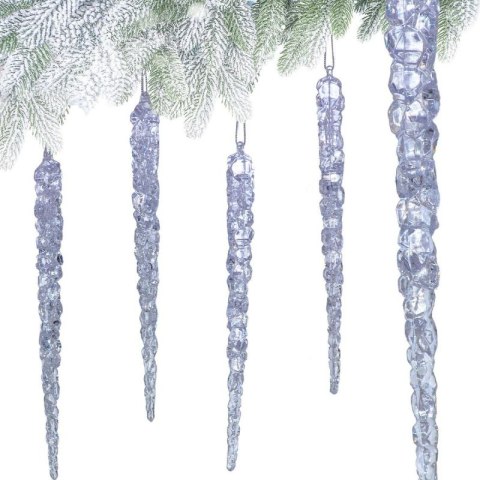 SOPLE LODU KRYSZTAŁOWE DEKORACJA WISZĄCA 22CM 4SZT Koopman