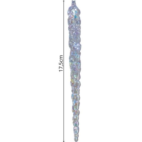 SOPLE LODU OPALIZUJĄCE DEKORACJA WISZĄCA 17,5 CM 6 SZT