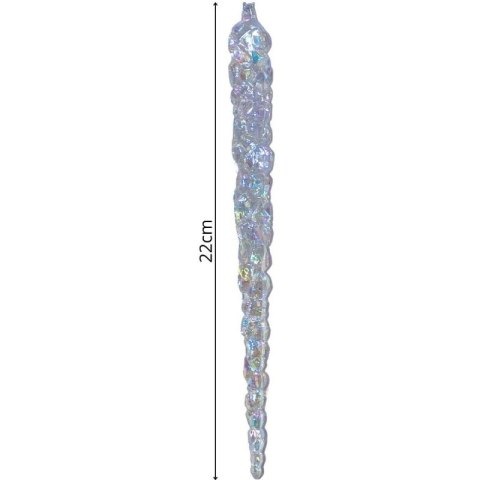 SOPLE LODU OPALIZUJĄCE DEKORACJA WISZĄCA 22 CM 4 SZT Koopman