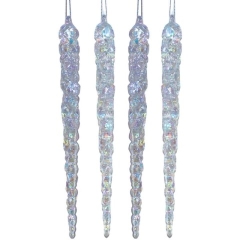 SOPLE LODU OPALIZUJĄCE DEKORACJA WISZĄCA 22 CM 4 SZT Koopman