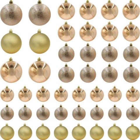 BOMBKA DEKORACYJNA PLASTIKOWA BEZPIECZNA 46SZT MICA COPPER MICA