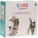 ZABAWKA DLA KOTA PIÓRKA NA SPRĘŻYNACH NA PODSTAWIE DRAPAK 14X33CM CATS COLLECTION