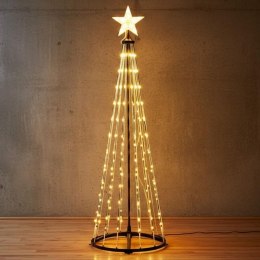 CHOINKA DEKORACYJNA 550LED CIEPŁY BIAŁY 300CM BLACK Koopman