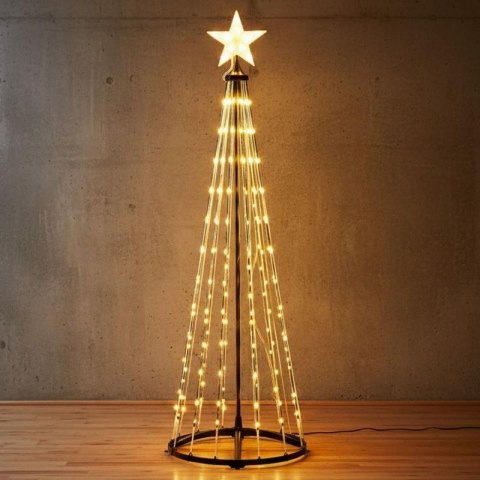 CHOINKA DEKORACYJNA 550LED CIEPŁY BIAŁY 300CM BLACK Koopman