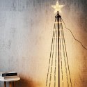 CHOINKA DEKORACYJNA 550LED CIEPŁY BIAŁY 300CM BLACK Koopman