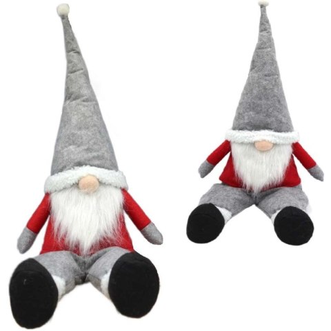 MIKOŁAJ DEKORACYJNY LAZY SANTA 45+20CM SASKA GARDEN