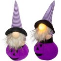 FIGURKA DEKORACYJNA NA DYNI 35CM LED HALLOWEEN FIOLET