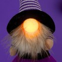 FIGURKA DEKORACYJNA NA DYNI 35CM LED HALLOWEEN FIOLET