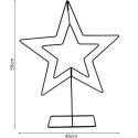 GWIAZDA DEKORACYJNA STOJAK METALOWA 50CM CZARNA MICA MICA