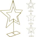 GWIAZDA DEKORACYJNA STOJAK METALOWA 50CM ZŁOTA MICA MICA