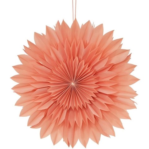 GWIAZDA DEKORACYJNA WISZĄCA PAPIEROWA 3D 50CM RÓŻOWA