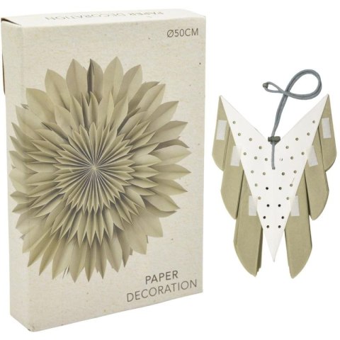 GWIAZDA DEKORACYJNA WISZĄCA PAPIEROWA 3D 50CM ZIELONY