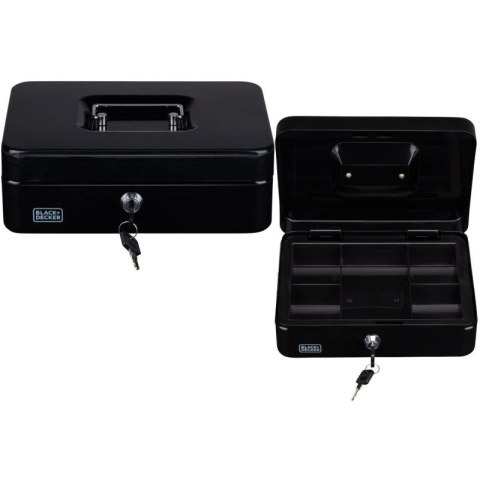 KASETKA METALOWA NA PIENIĄDZE DOKUMENTY 25x8,5x18CM BLACK + DECKER BLACK + DECKER