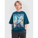 T-shirt oversize z nadrukiem chłopięcy 4F 4FJRAW25TTSHM3061-46S 4f