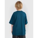 T-shirt oversize z nadrukiem chłopięcy 4F 4FJRAW25TTSHM3061-46S 4f