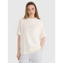 T-shirt oversize z nadrukiem damski 4F 4FRSS25TTSHF2791-11S 4f