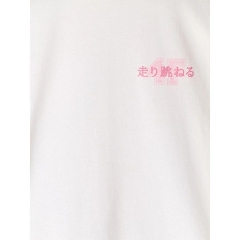 T-shirt oversize z nadrukiem dziewczęcy 4F 4FJRAW25TTSHF2935-11S 4f