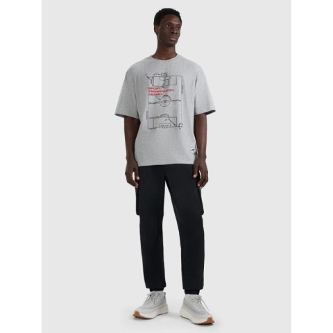 T-shirt oversize z nadrukiem męski 4F 4FRAW25TTSHM3257-27M 4f