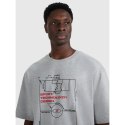 T-shirt oversize z nadrukiem męski 4F 4FRAW25TTSHM3257-27M 4f