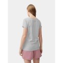 T-shirt regular gładki damski 4F 4FMM00TTSHF732-27M 4f