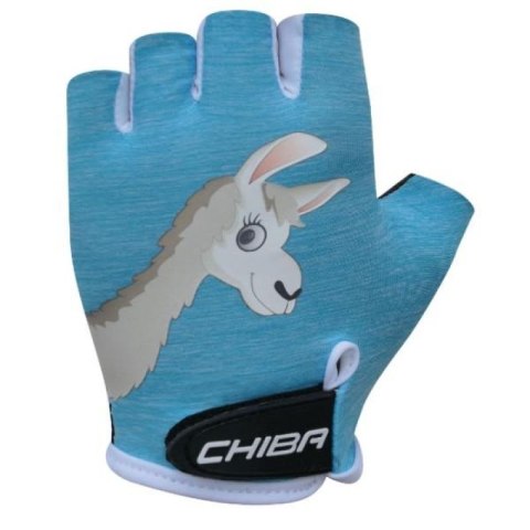 CHIBA rękawiczki COOL KIDS niebieskie lama M CHIBA