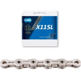 KMC Łańcuch X11' SL 118 ogniw srebrny BOX KMC