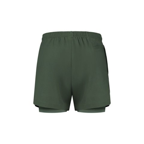Rogelli spodenki 2w1 ESSENTIAL zielone XL Rogelli