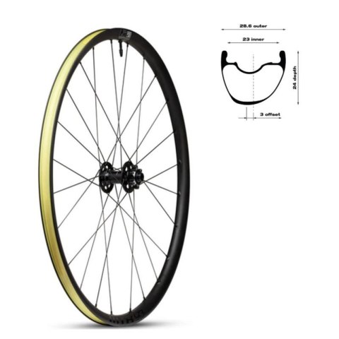 WTB Koło CZR i23x700 przód 100x12 24 6 śrub WTB