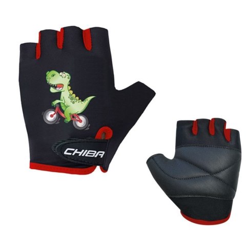 CHIBA rękawiczki COOL KIDS czarne dinozaur S CHIBA