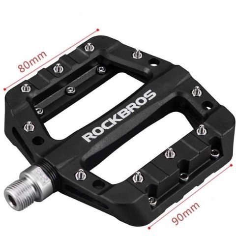 Rockbros pedały platformowe rowerowe czarne Rockbros