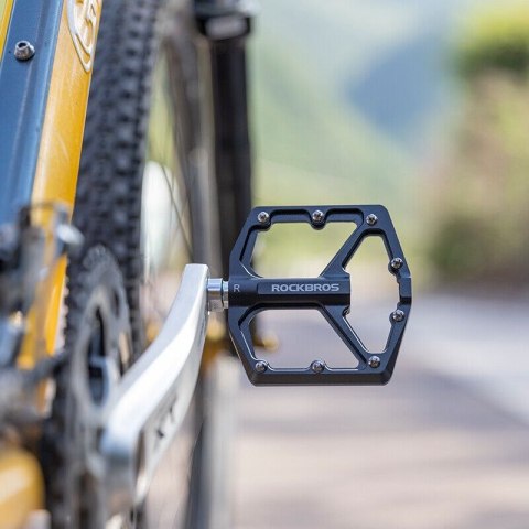 Rockbros pedały rowerowe platformowe czarne Rockbros
