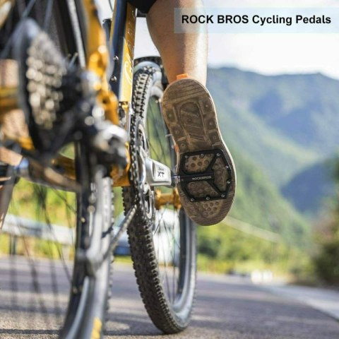 Rockbros pedały rowerowe platformowe czarne Rockbros